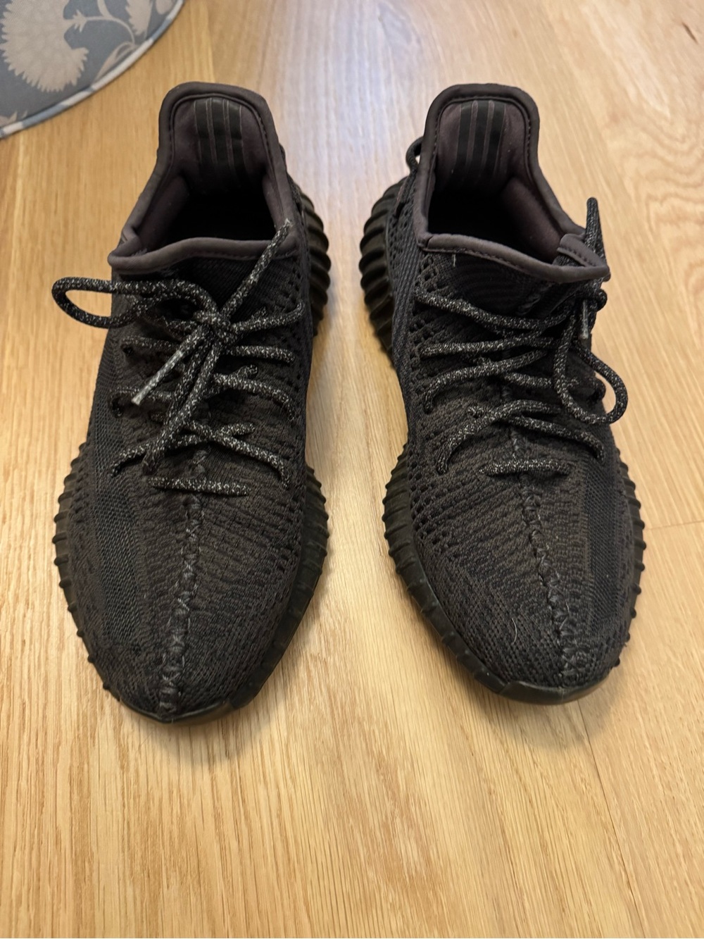 Yeezy Boost 350 V2 Triple Black Knit Sneakers